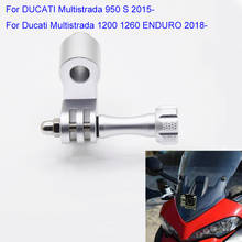 Suporte de câmera para filmagem de motocicleta, suporte para câmera gopro, para ducati multiroad 950 s 1994-on 2015, enduro 1200-on 2024 - compre barato