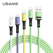USAMS U52 1m 2A Charge Data Cable Lighting Type C Micro USB Phone Cable For iPhone 13 12 11 iPad Huawei Sumsung Xiaomi Android 2024 - buy cheap