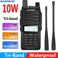 Baofeng BF-F11 10W 4800Mah IP67 Waterproof tri-band Handheld Walkie Talkie 10KM long rang Powerful Two Way Radio Receiver Ham 2024 - buy cheap