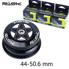 Risk-auriculares de aluminio de 44-50,6mm para bicicleta de montaña, resistentes al agua, rodamientos dobles, horquilla recta 28,6 1,25/1,5, horquilla de tubo cónico 2024 - compra barato