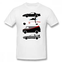 Camiseta de caballero Rider para hombre, camisa clásica con estampado de la estrella del coche, manga corta, divertida, de algodón, ropa de calle 2024 - compra barato
