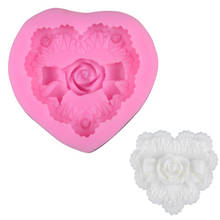 Love Heart Rose Flower Bow Silicone Mold 3D Handmade Fondant Cake Decorating Tools DIY Chocolate Form Soap Making Supplies 2024 - buy cheap