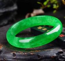 Joyería Fina> brazalete 57 58 59 60 mm certificado (Grado A)100% pulsera de JADE Jadeíta verde Natural (entrega con certificado) 2024 - compra barato