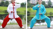 Alta qualidade das artes marciais do sexo feminino uniformes kung fu roupas tai chi taiji wushu competição ternos rosa/amarelo/azul 2024 - compre barato