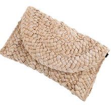 Summer Bohemian Women Straw Bag Clutch Bags Female Handbag Handmade Rattan Bag Corn Peels Woven Casual Beach Pocket 2024 - buy cheap