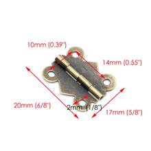 10pcs Retro Bronze Gold Mini Butterfly Door Hinges Cabinet Drawer Jewellery Box Hinge For Furniture Hardware cabinet hardware 2024 - buy cheap