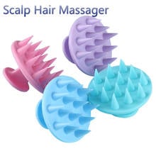 Silicone shampoo scalp hair massager shampoo massage comb bath massage brush scalp massager hair shower brush comb care tool 2024 - buy cheap