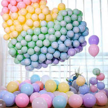 100 шт 10-дюймовые латексные воздушные шары для свадьбы, дня рождения, детского душа, товары для домашнего декора, цветные воздушные шары 2024 - купить недорого