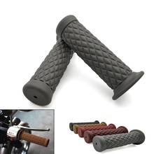 For Yamaha bt 1100 TRX850 XJ6 DIVERSION Suitable 7/8'' vintage rubber motorcycle grip parts for cafe racer moto handlebar 2024 - buy cheap