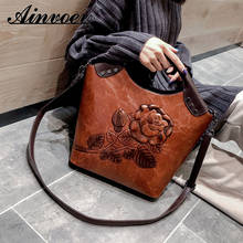 Anievoev Large Capacity Ladies Shoulder Bag Luxury For Women Women Handbag Rose Print Lady High Quality 2024 - buy cheap