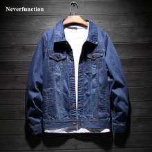 Autumn Men Denim Jackets vintage blue Cotton Streetwear Casual Hip Hop male Slim Bomber Jeans Jacket Coat Outerwear 4XL 2024 - buy cheap