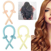 Heatless curling rod bandana sem calor cachos fita rolos de cabelo dormindo macio bandana cabelo cachos estilo 2024 - compre barato