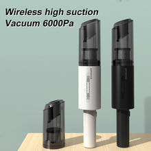 Handheld Wireless Vacuum Cleaner Rechargeable Cyclone Suction Car Vacuum Cleaner Cordless Wet/Dry Auto Portable for Car Home 2024 - купить недорого