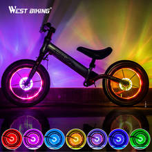Smart LED Bicycle Wheel Light Bike Front Tail Hub Spoke One Lamp With 7 Color 18 Modes Rechargeable Kids Balance Bike Light 2024 - buy cheap