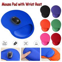 Mousepad com proteção para o pulso para mouse, mouse pad de eva macio antiderrapante para mouse ótico e de bilha com proteção para o pulso 2024 - compre barato