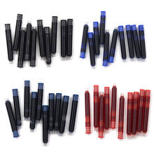 10pcs Disposable Blue Black Red And Dark blue Fountain Pen Ink Cartridge Refills Length Fountain Pen Ink Cartridge Refills 2024 - buy cheap