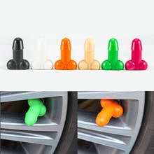 Prank Car Luminous Wheel Caps, Personality Tire Cap Luminous Stem Cap, Car Wheel Tire Valve Stem Caps for Cars/Bikes/Motorcycles 2024 - buy cheap