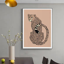 Leopard Prints Canvas Painting Retro BOHO Wall Art Pictures Nordic Animal Posters For Living Room Bedroom Home Decoration 2024 - buy cheap