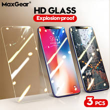 1-3Pcs Full Cover Tempered Glass On For iPhone X XS Max XR Film For iPhone 7 8 6 6s Plus 5 5S SE 2 11 Pro Max Screen Protector 2024 - buy cheap