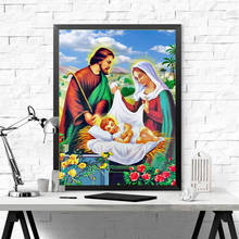 Hot Diamond Embroidery Virgin Icon Rhinestone Mosaic Painting Religious Jesus 5D DIY Square Diamond Cross Stitch Home Decoration 2024 - buy cheap