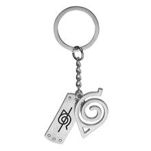 Free shipping Anime Konoha Symbol Cartoon Keychain Women Bag Men Jewelry Key Ring Chaverio Llavero 2024 - buy cheap