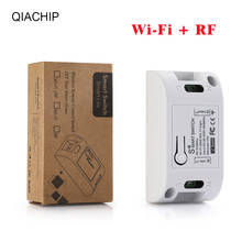 QIACHIP Universal WiFi+RF AC 110V 220V smart home Relay Receiver Module Remote Control Switch For Light Garage Door Opener 2024 - buy cheap