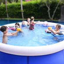 Надувной бассейн для всей семьи, 3-10 человек, большой круглый бассейн, летние садовые аксессуары для взрослых и детей, Большие ПВХ-бассейн 2024 - купить недорого