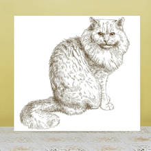 AZSG Noble cat  Clear Stamps For DIY Scrapbooking/Card Making/Album Decorative Rubber Stamp Crafts 2024 - buy cheap