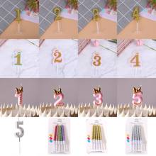 Digital Birthday Candles Cake Topper Decoration Smokeless Birthday Number Threaded Candle Candle Birthday Cake Decoration 2024 - buy cheap