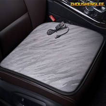 ZHOUSHENGLEE 12V Heated car seat cover for Ford all models kuga fiesta mondeo fusion focus ranger Everest Taurus Ecosport Winter 2024 - buy cheap