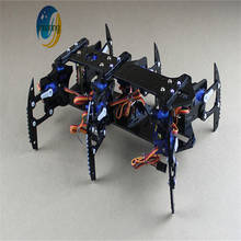 Diy kit brinquedo robô diy, 18 dof spider acrílico hexapod, brinquedo rc, experimento de ensino, plataforma remota 2024 - compre barato