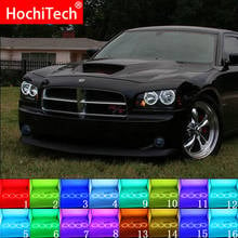 Для Dodge Зарядное устройство 2005 2006 2007 2008 2009 2010 аксессуары Мульти-Цвет RGB светодиодный Ангельские глазки гало кольца дневные ходовые огни РФ Пульт дистанционного управления Управление 2024 - купить недорого