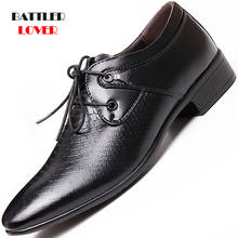 Fashion Business Men Dress Shoes 2020 New Classic Leather Men's Suits Footwear Pointed Leisure Formal Shoes Male Oxfords 2024 - compra barato