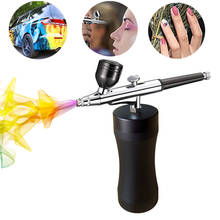 Rechargeable Portable Airbrush Kit  Wireless Air Compressor Spray Gun Makeup Art Nail Cake Temporary Tattoo Machine 2024 - buy cheap