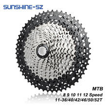 SUNSHINE-SZ MTB 30-52T Cassette 8 9 10 11 12 Speed Bike Freewheel Flywheel Sprocket For Conventional Cassette Hub Shimano/SRAM 2024 - buy cheap