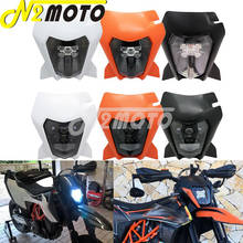 LED Headlight MX/enduro/SMCR 2014-2020 w/Mask Dual Sport HI/LO Beam LED Visor Kit for Enduro 250/350/450/505 Six Days TPI 2024 - buy cheap