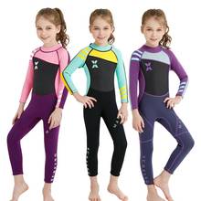Roupa de mergulho infantil de peça única 2.5mm, roupas de mergulho para crianças, neoprene, traje térmico para mergulho, natação e surf 2024 - compre barato