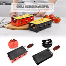 Milk Cheese Portable Non-Stick Metal Cheese Raclette Oven Grill Plate Rotaster Baking Tray Stove Set Kitchen Baking Tool 2024 - buy cheap