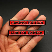 2x metal vermelho edição limitada carro tronco fender traseiro emblema emblema decalques adesivo 2024 - compre barato