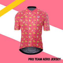 Racmmer-Camiseta aerodinámica de ciclismo para hombre, maillot ultraligero, color rosa, plátano 2024 - compra barato