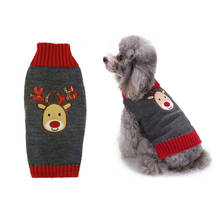 Suéter navideño para perro, suéter de punto con capucha para perros pequeños y medianos, disfraz de Reno para cachorros, XXS, XS, S, M, L, XL, XXL 2024 - compra barato