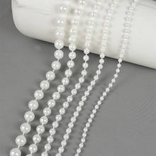 3m Imitation Pearl Crystal Beads Chain Trim For DIY Wedding Party Background Decor Garland Handmade Curtain Craft Accessories 2024 - buy cheap