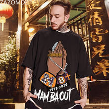 ZAZOMDE-Camiseta de manga corta para hombre, camiseta informal de manga corta, Camiseta de algodón con estampado de hip-hop, novedad de verano, 2021 2024 - compra barato