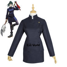Jujutsu Kaisen Zenin Maki uniforme escolar japonés, traje de Anime personalizado, disfraces de Cosplay 2024 - compra barato