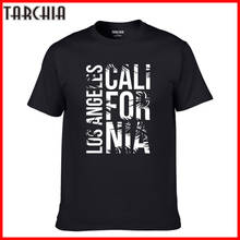 TARCHIA 2022 Cotton Short Sleeve Summer T Shirt Los Angeles California Casual Slim Fit Men Plus Size Tees Tops Homme Print Tops 2024 - buy cheap