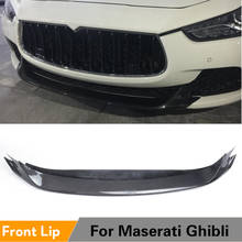 De fibra de carbono parachoques delantero labio Spoiler para Maserati Ghibli Base y S Q4 sedán 4-puerta 2014 -2017 parachoques guardia divisores 2024 - compra barato