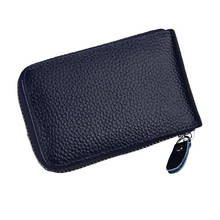 Fashion Men Leather Card Holder Wallet Business Women Men Zipper Card Bag Multi-card Wallet Porte Monnaie Femme 2024 - buy cheap