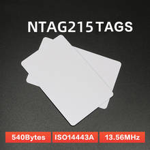 NFC NXP Ntag215 PVC Card ISO14443A 13.56MHz RFID HF Smart electronic Tags 540Bytes IC Card 20PCS NFC Electronic Label 2024 - buy cheap