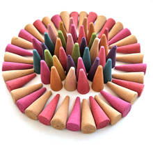 50/100 pcs Mixed Scented Tower Incense Colorful Fragrance Triple Scent Incense Cones Sandalwood Rose Lemon India S 2024 - buy cheap