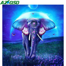 AZQSD Diamond Painting 5d Butterfly Elephant Cross Stitch Rhinestones Diamond Embroidery Animal Art Needlework Gift Home Decor 2024 - buy cheap